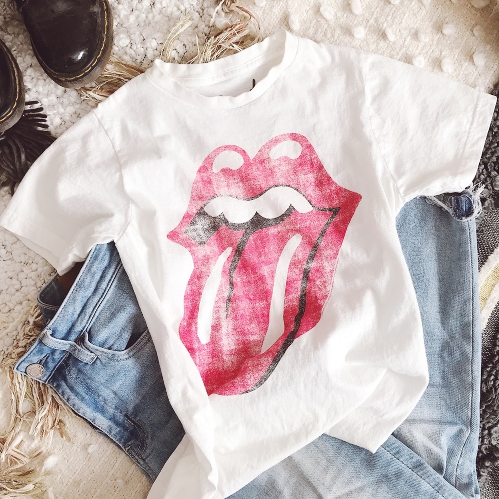 Distressed Rolling Stones T-Shirt